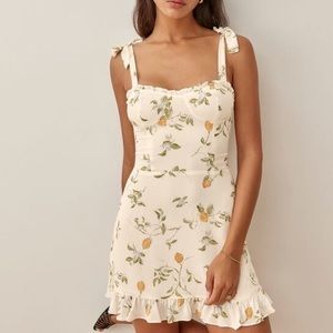 Reformation European Summer Christine Dress in Citron | Size 4